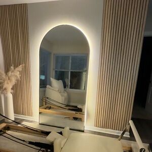 (Sold) Modern Wood Slat Wall Panels (adhesive)